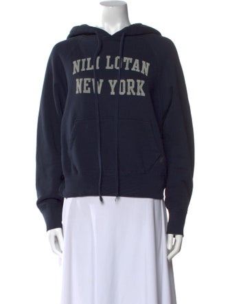 Nili Lotan Graphic Print Crew Neck Sweatshirt