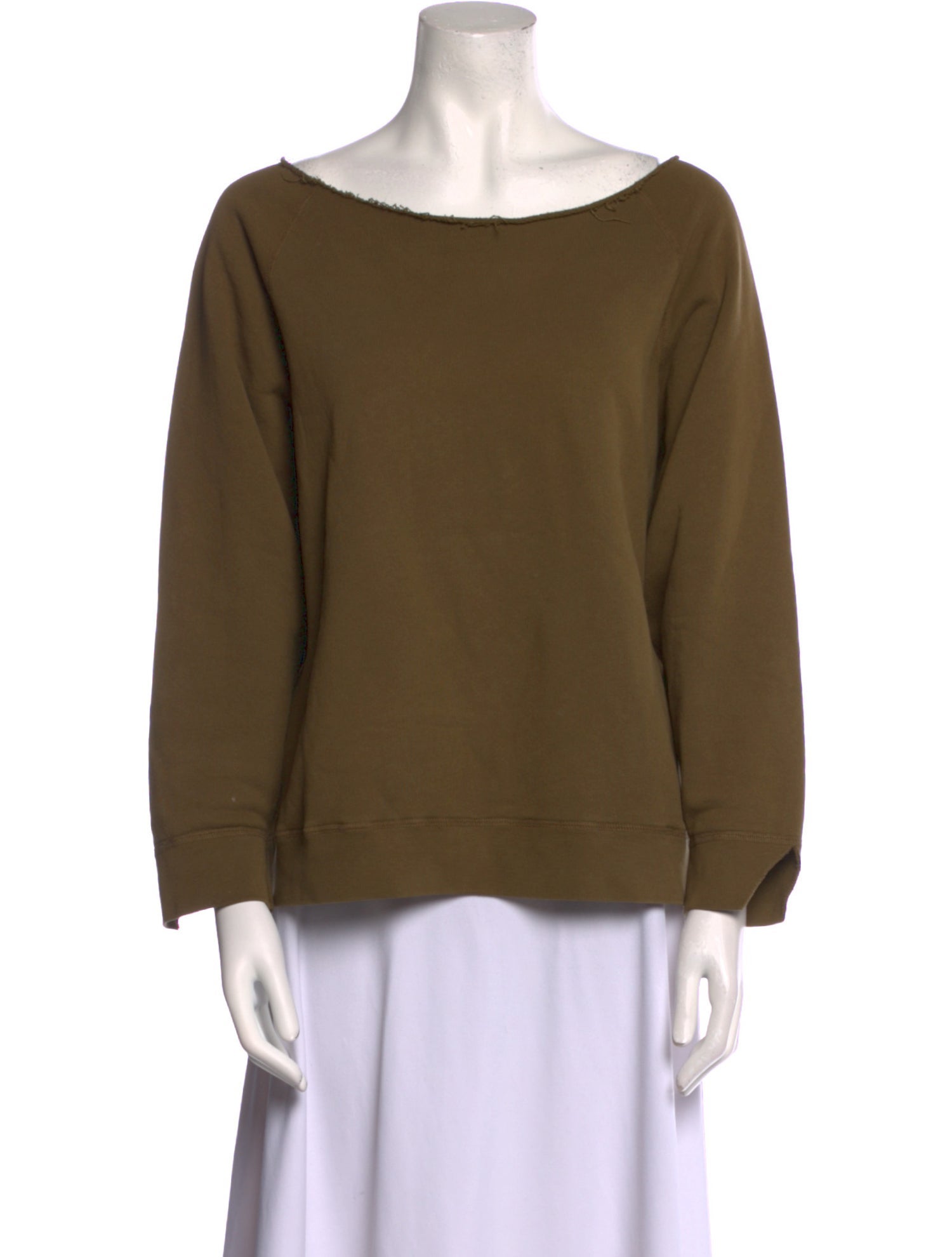 Nili Lotan Scoop Neck Long Sleeve Sweatshirt