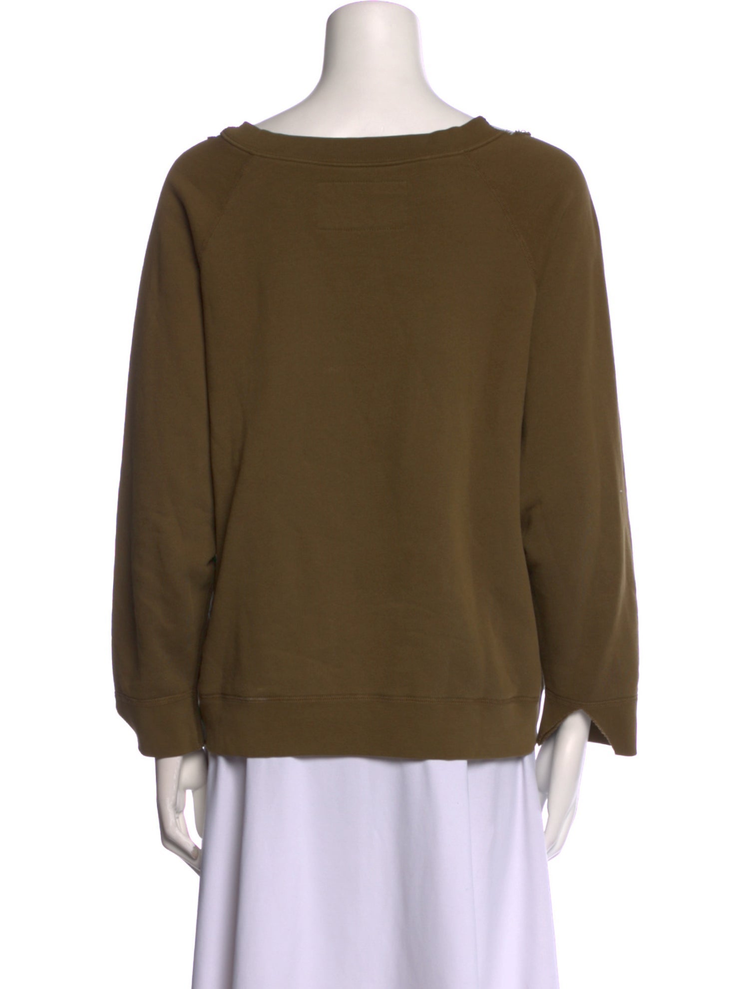 Nili Lotan Scoop Neck Long Sleeve Sweatshirt