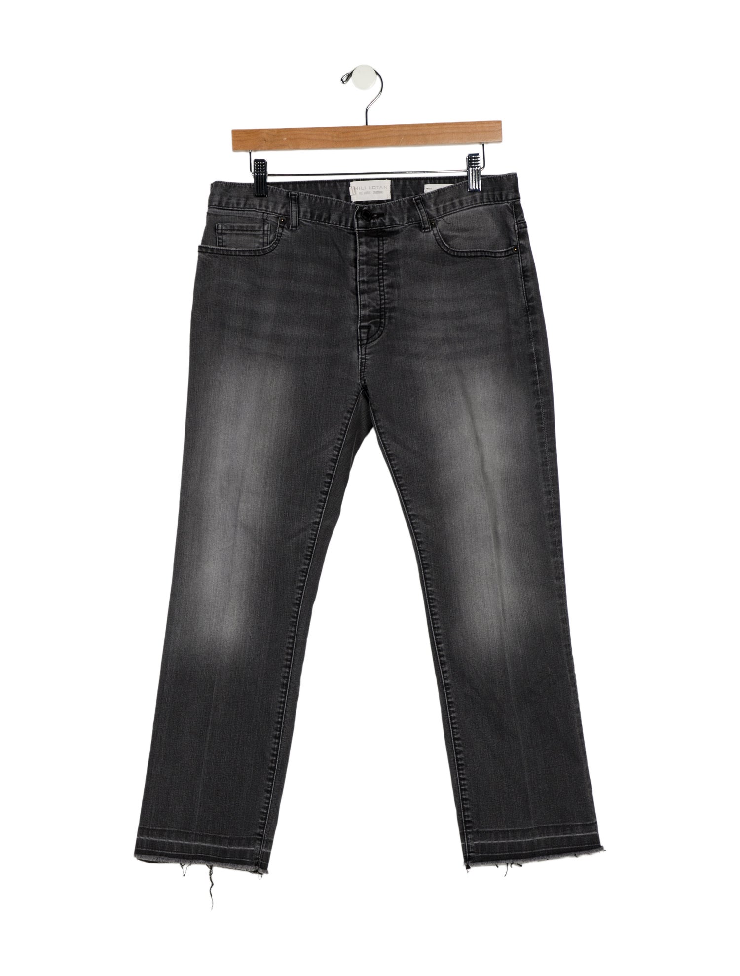 Nili Lotan Mid-Rise Straight Leg Jeans