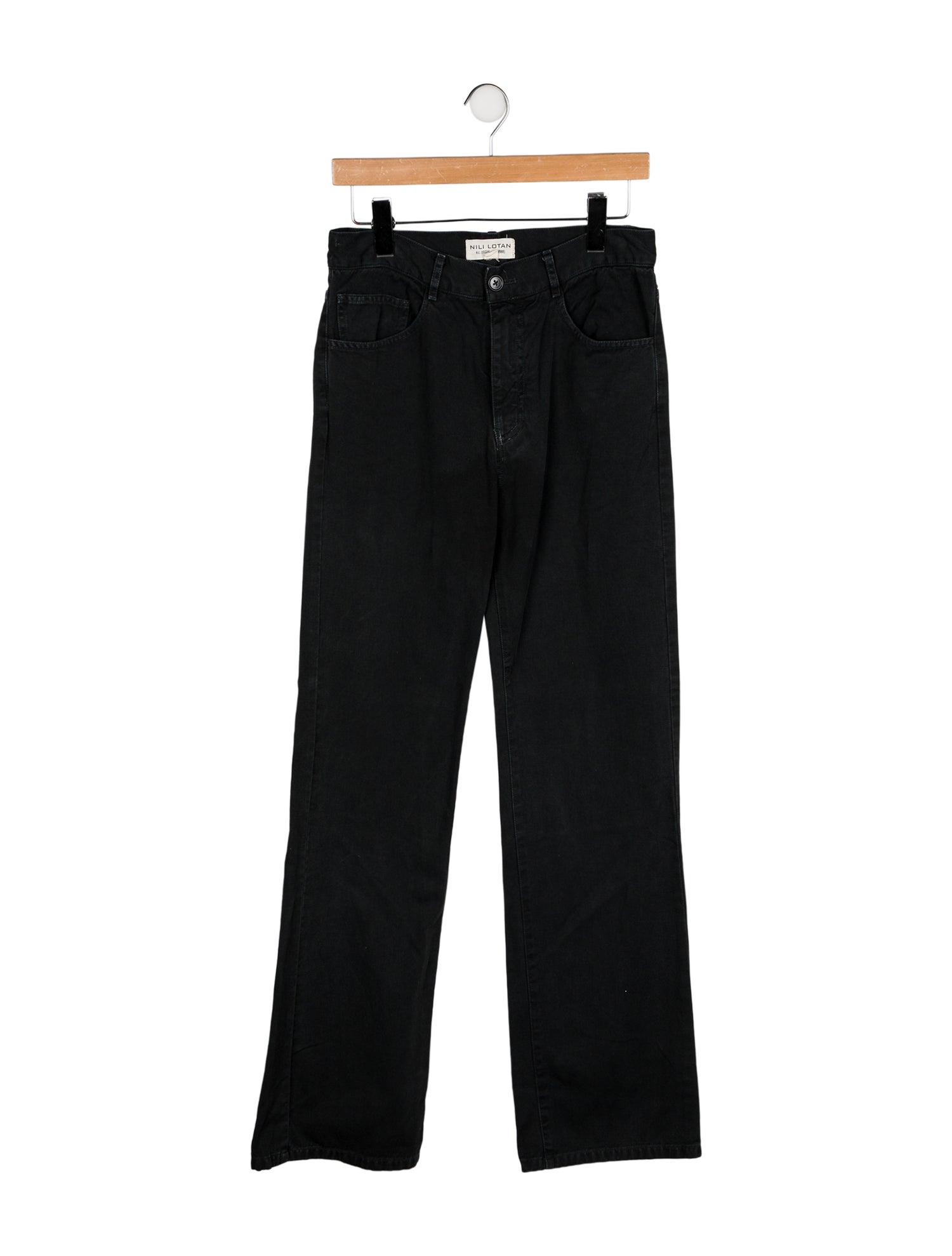 Nili Lotan High-Rise Wide Leg Jeans