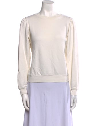 Nili Lotan Bateau Neckline Long Sleeve Sweatshirt