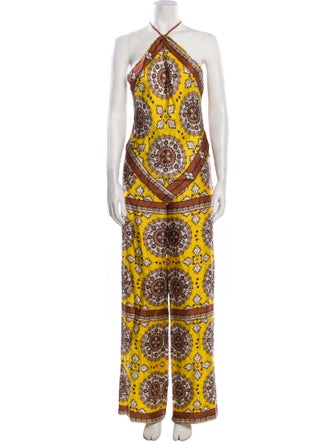 Nili Lotan Silk Printed Pant Set