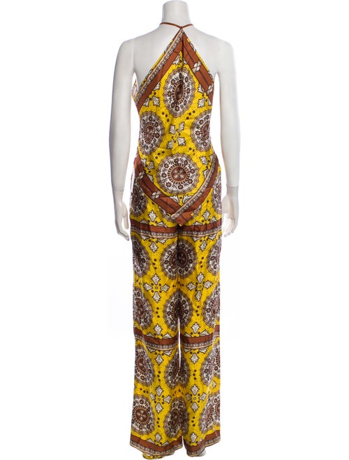 Nili Lotan Silk Printed Pant Set