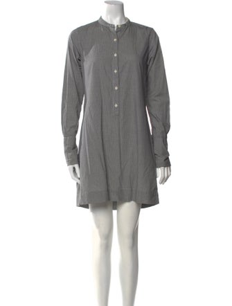 Nili Lotan Mock Neck Mini Dress