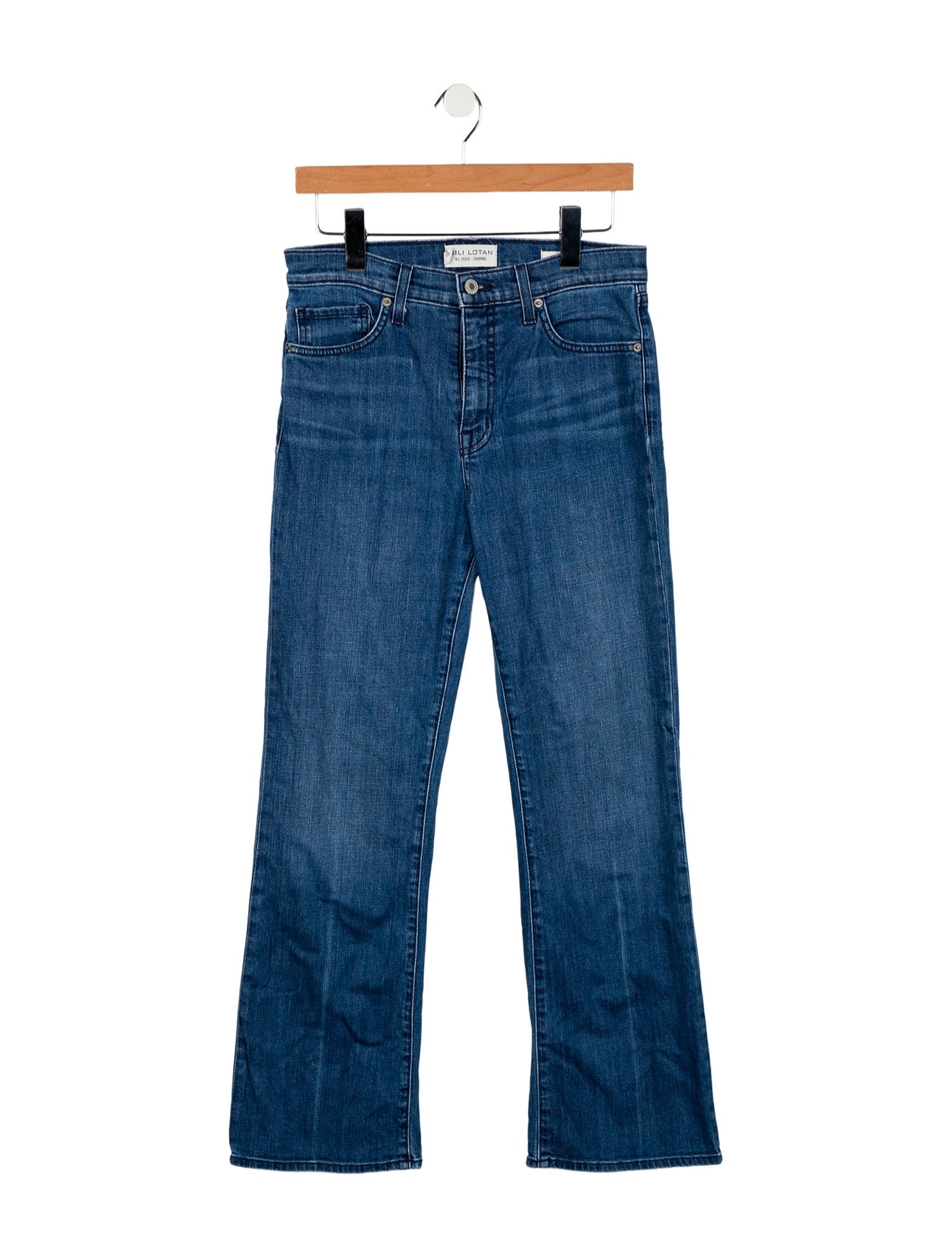 Nili Lotan Mid-Rise Straight Leg Jeans