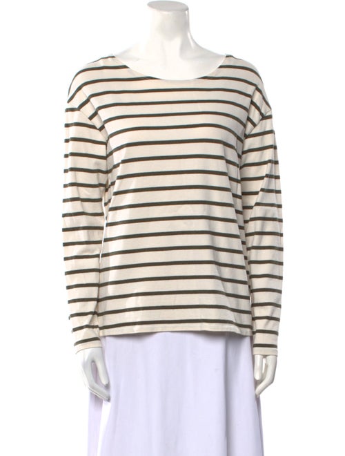 Nili Lotan Striped Bateau Neckline Top