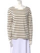 Nili Lotan Striped Bateau Neckline Top