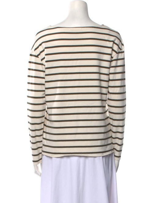 Nili Lotan Striped Bateau Neckline Top
