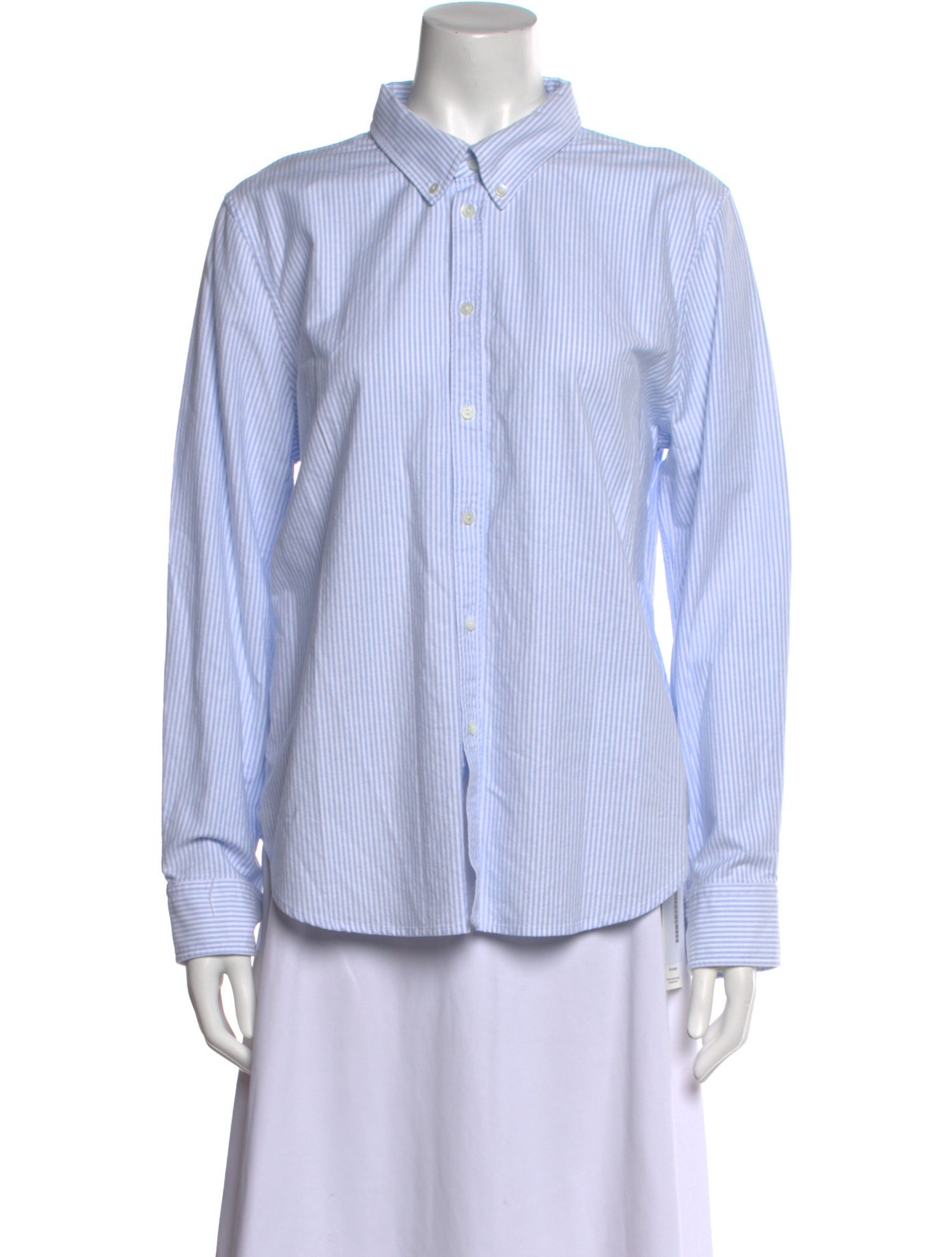 Nili Lotan Striped Long Sleeve Dress Shirt