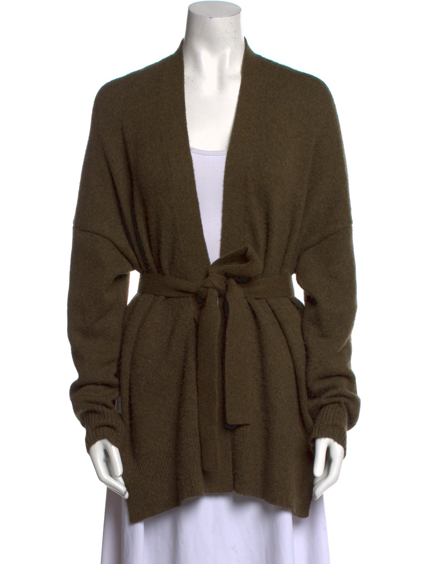 Nili Lotan Merino Wool Plunge Neckline Sweater