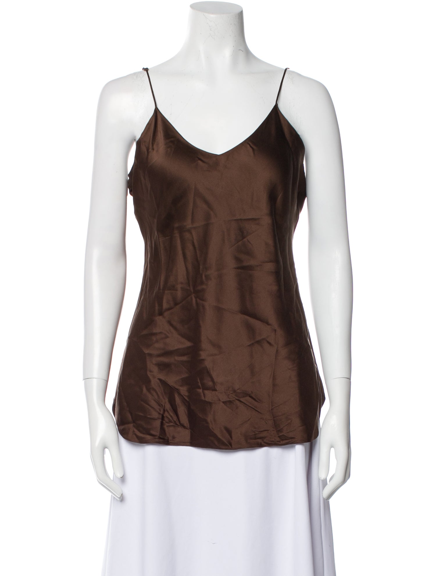 Nili Lotan Silk V-Neck Top