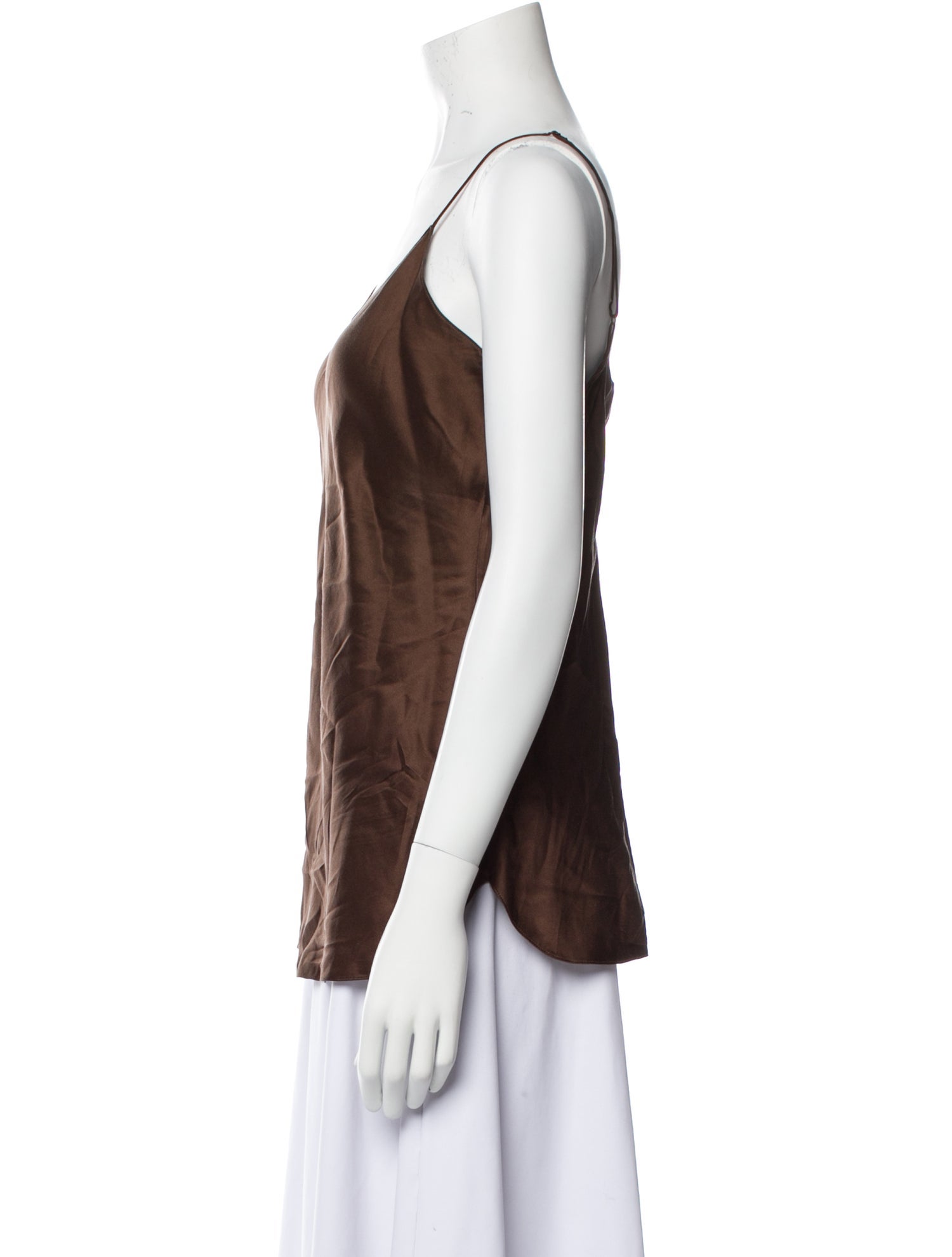 Nili Lotan Silk V-Neck Top