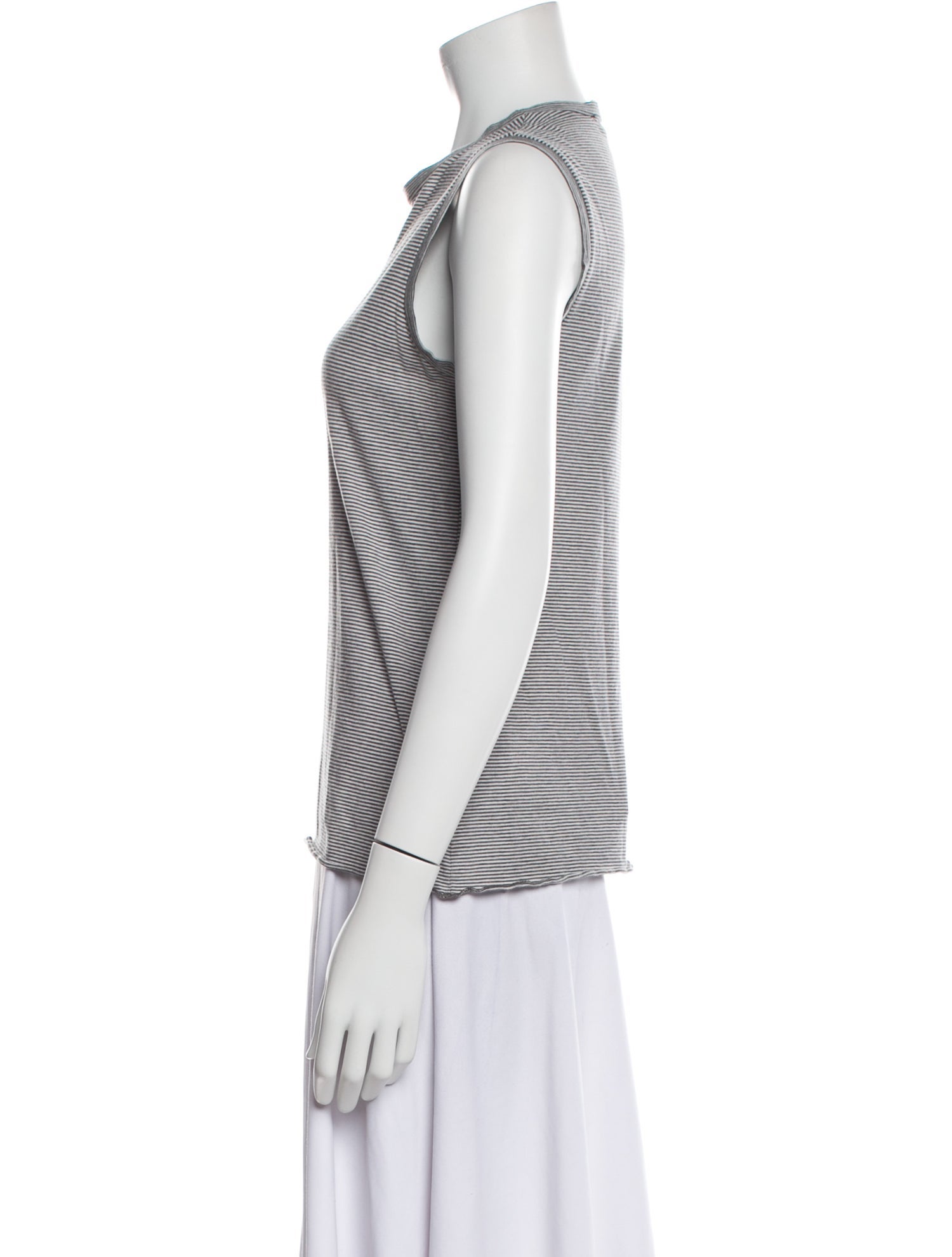 Nili Lotan Striped Crew Neck Top