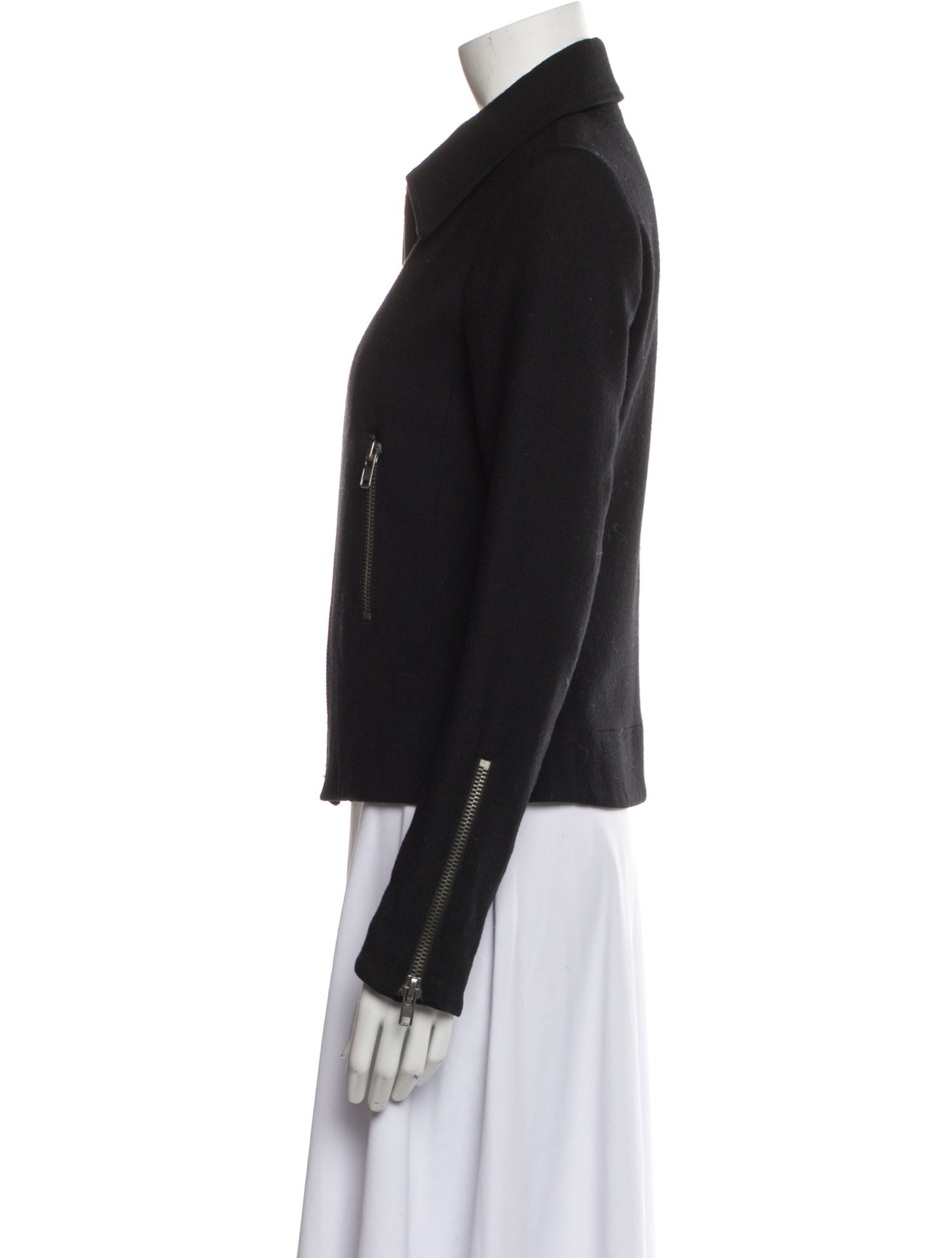 Nili Lotan Wool Biker Jacket