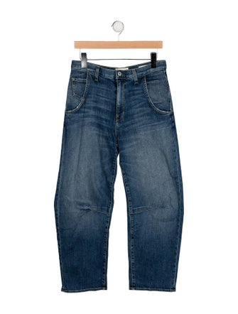 Nili Lotan Mid-Rise Straight Leg Jeans