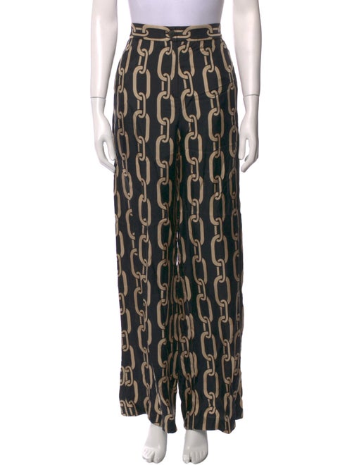 Nili Lotan Silk Wide Leg Pants