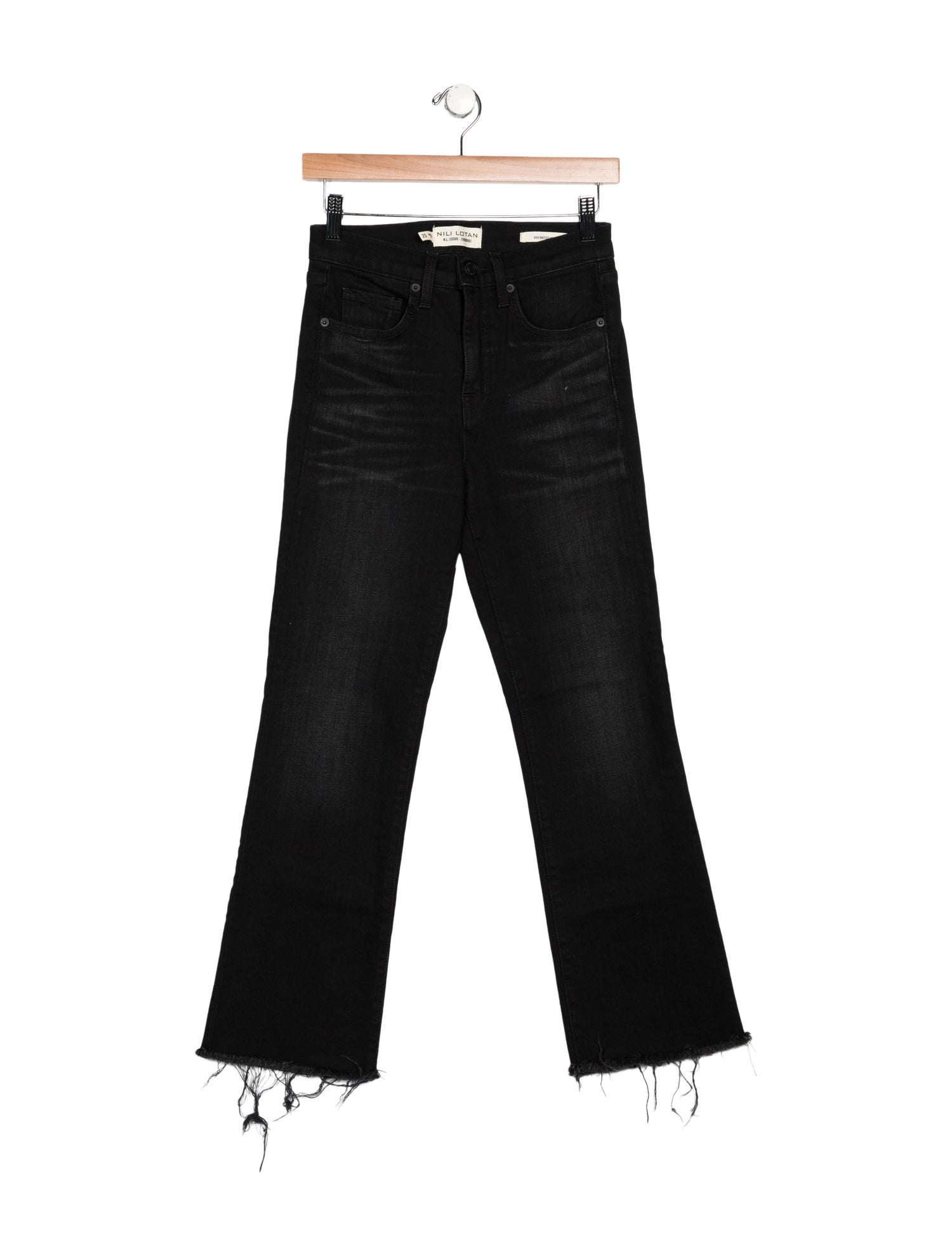 Nili Lotan Mid-Rise Straight Leg Jeans