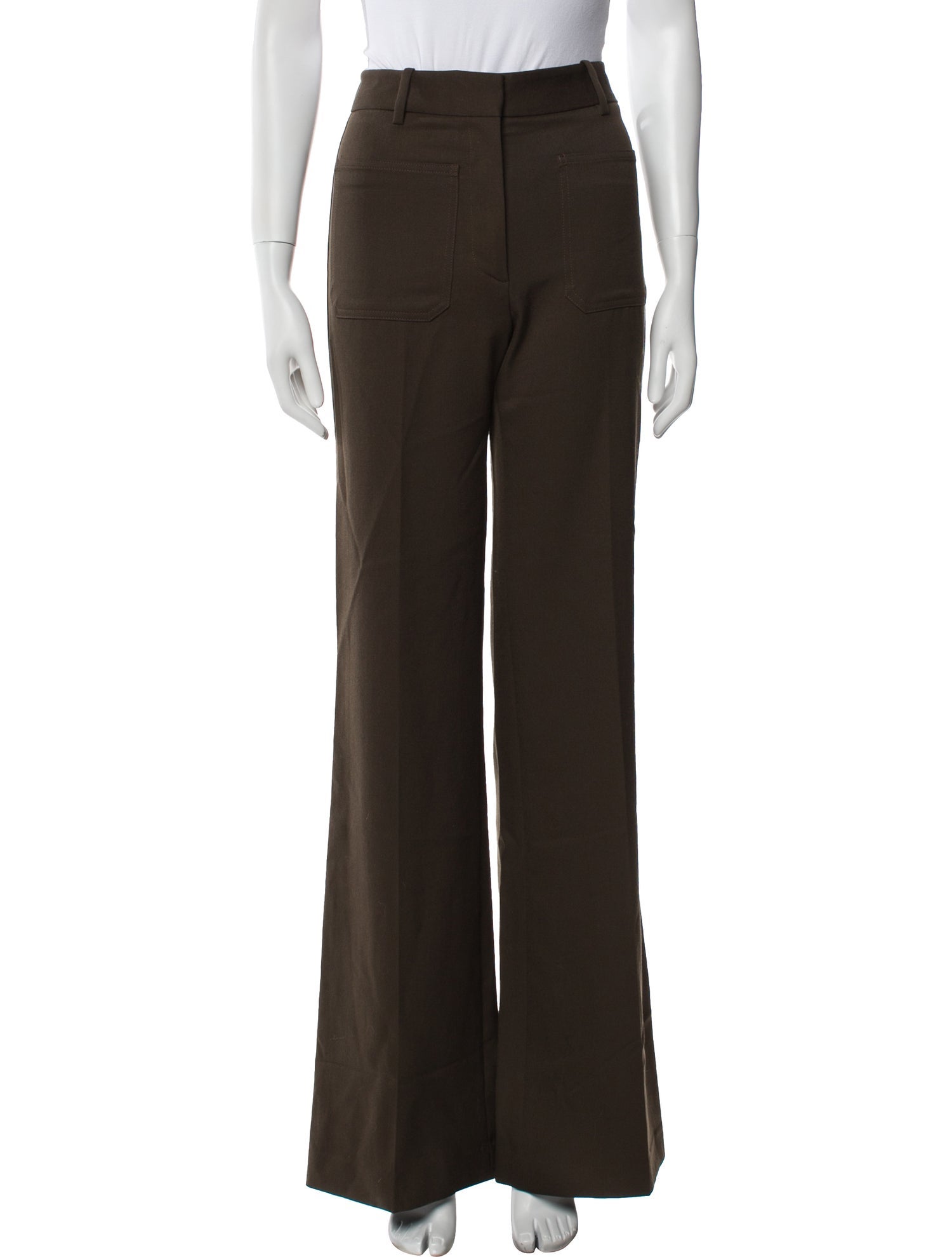 Nili Lotan Virgin Wool Wide Leg Pants