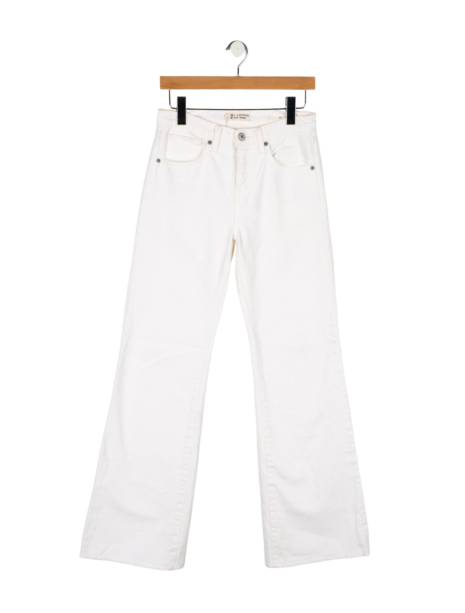 Nili Lotan Mid-Rise Wide Leg Jeans