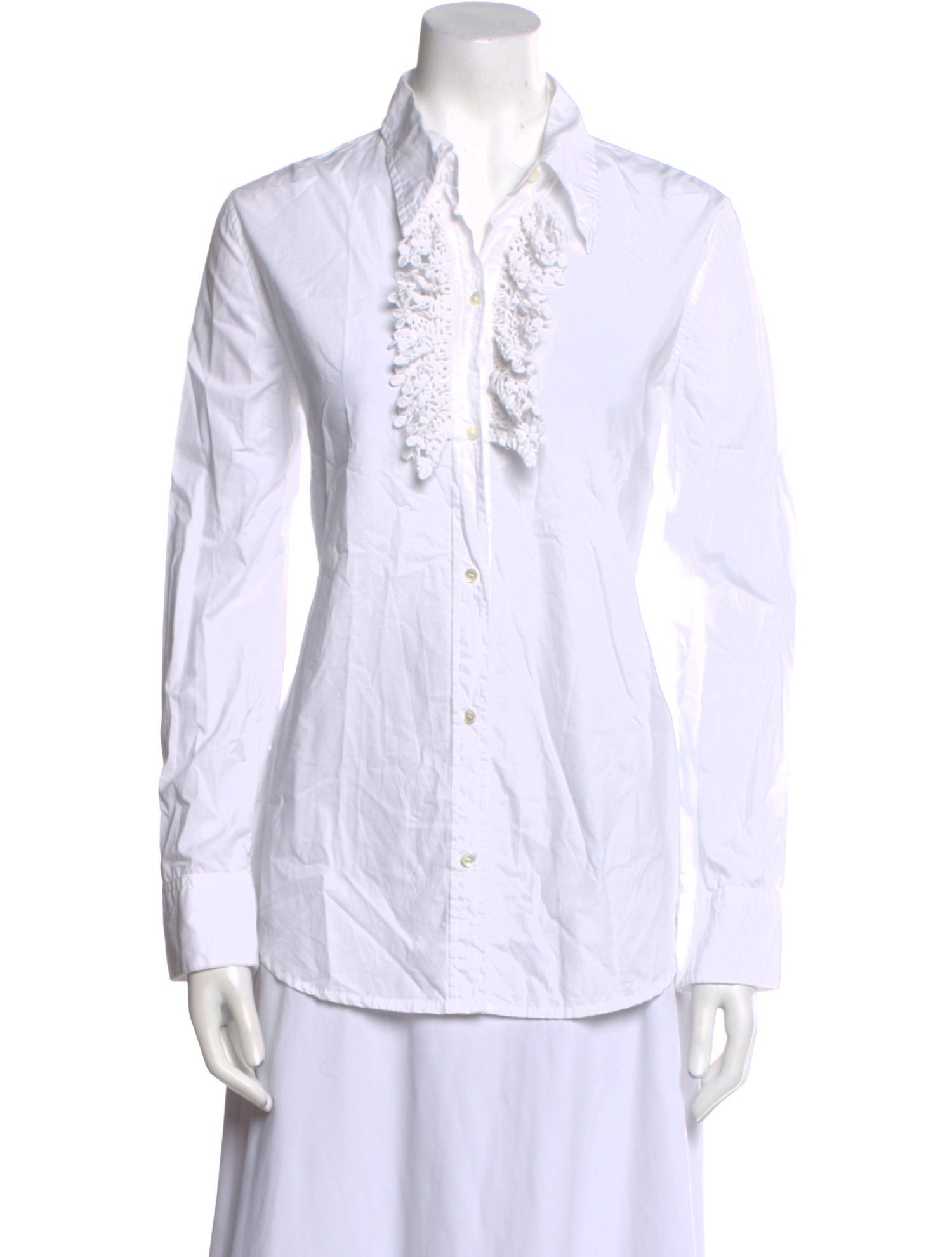 Nili Lotan Long Sleeve Button-Up Top