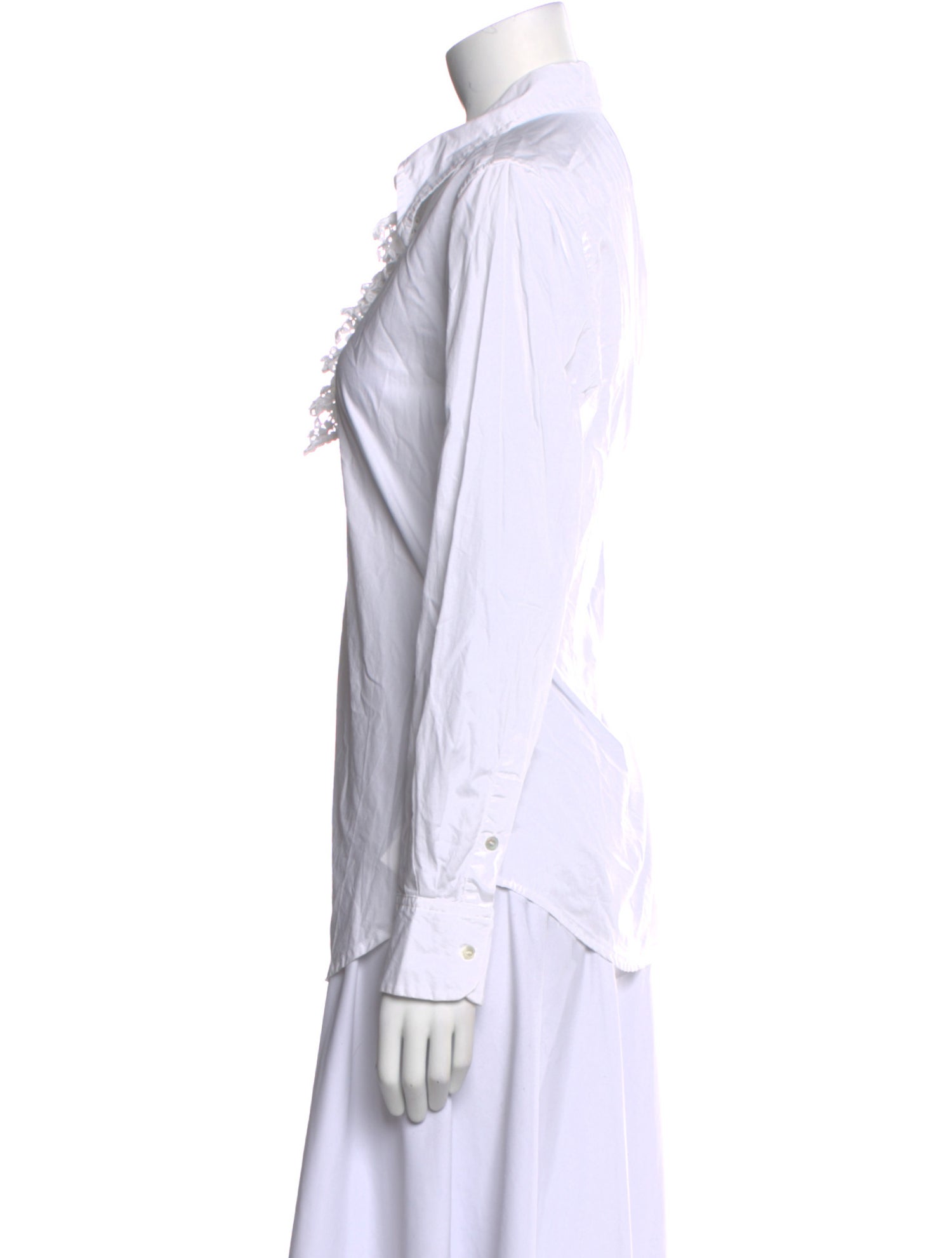 Nili Lotan Long Sleeve Button-Up Top