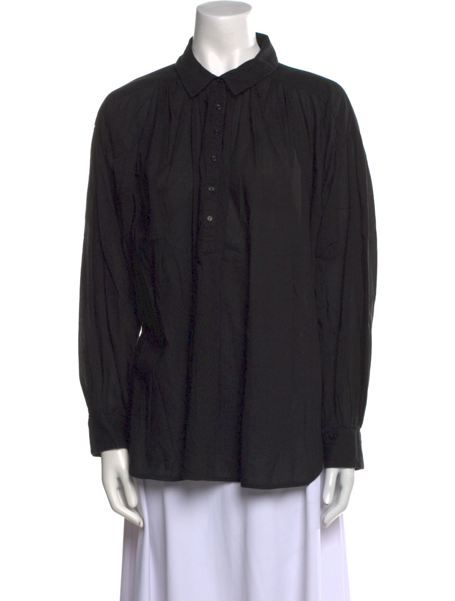 Nili Lotan Long Sleeve Button-Up Top