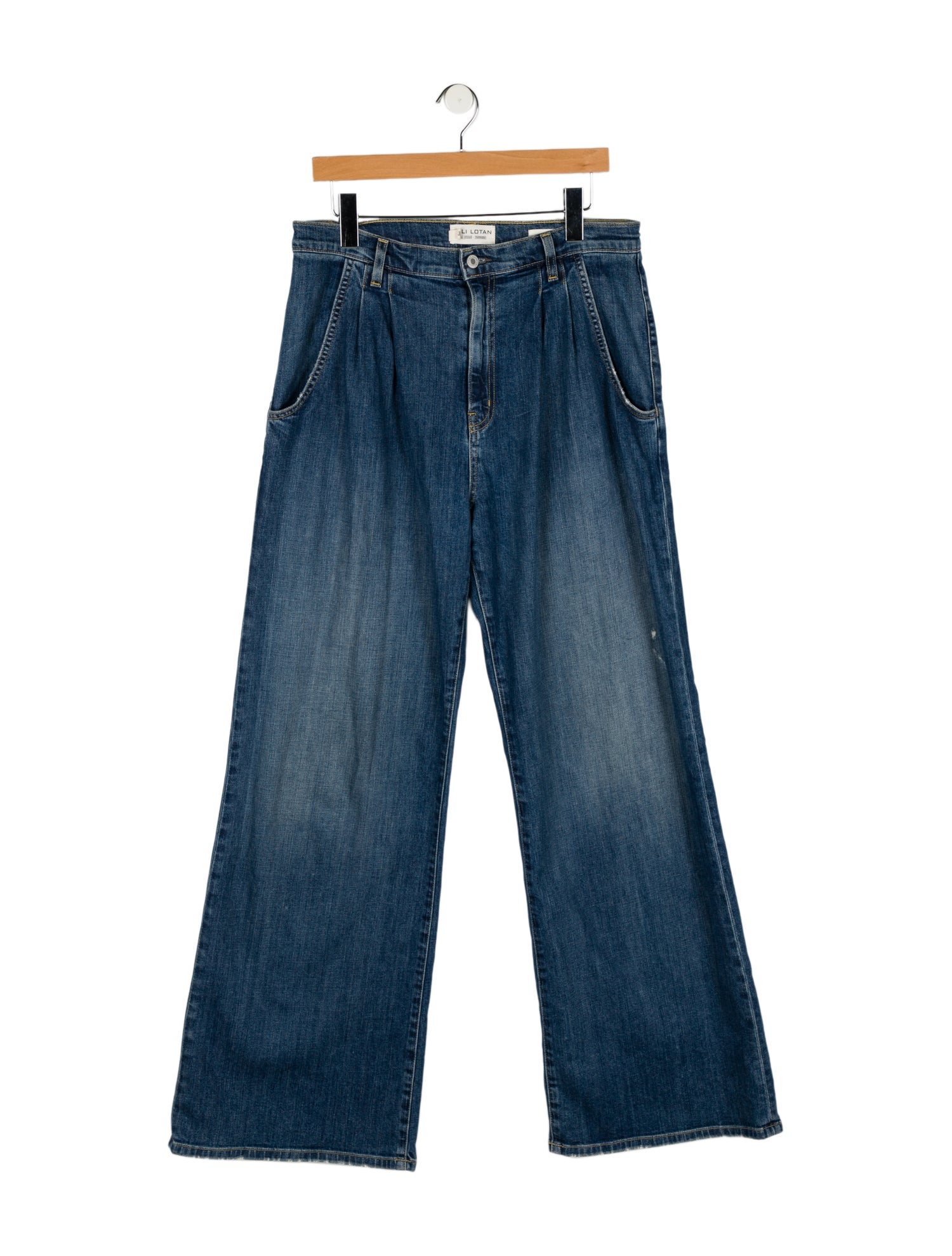 Nili Lotan High-Rise Wide Leg Jeans