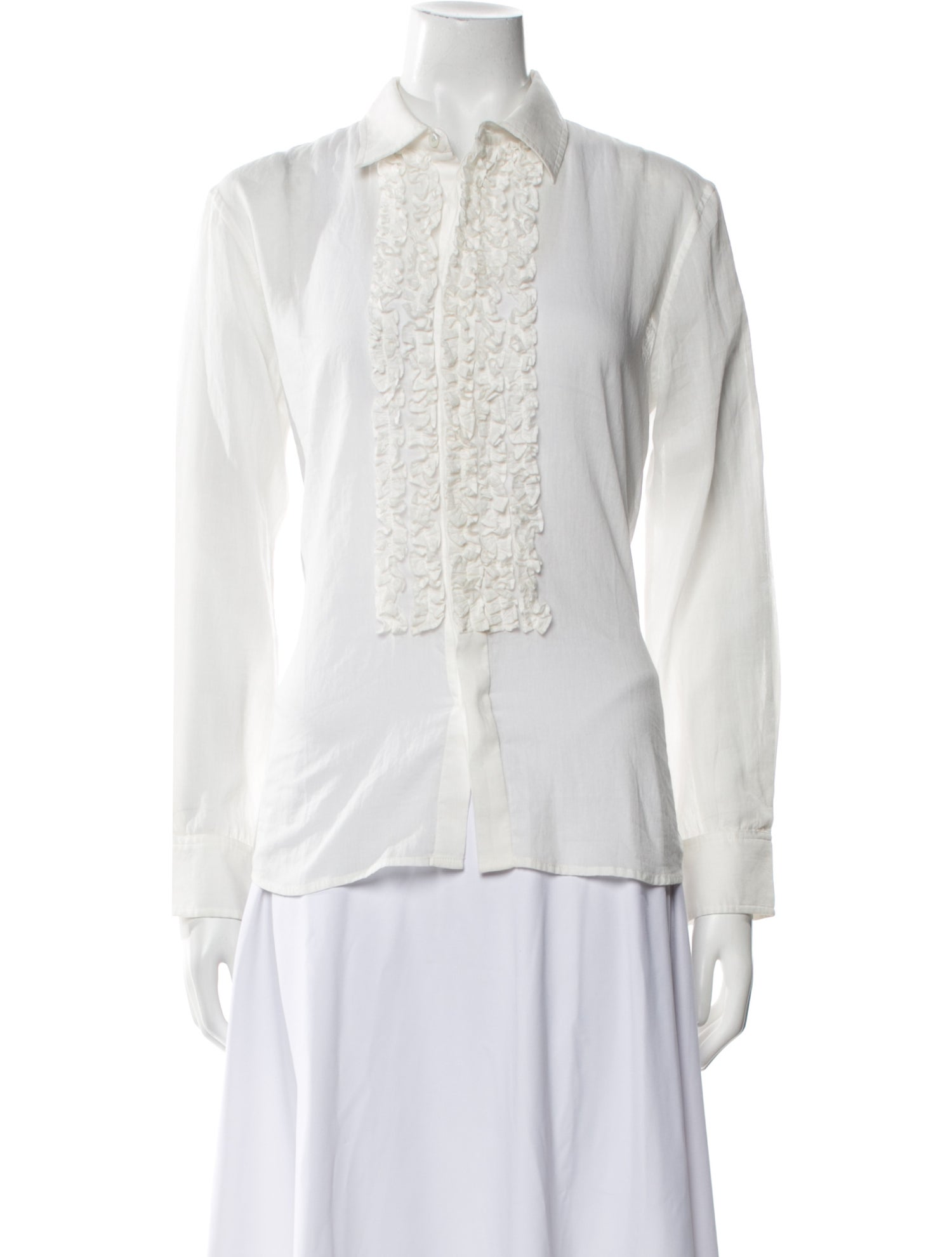 Nili Lotan Long Sleeve Button-Up Top