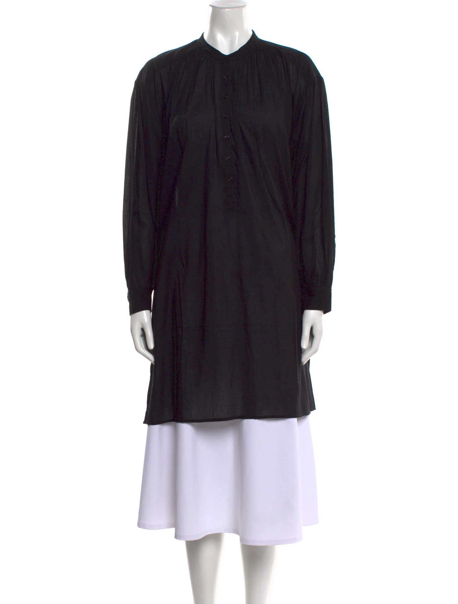 Nili Lotan Mock Neck Long Sleeve Tunic
