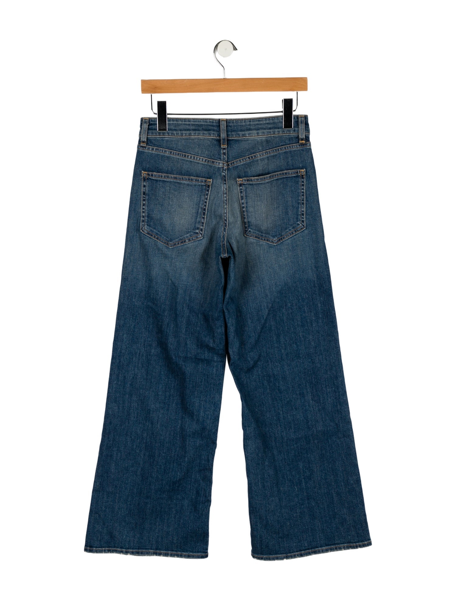 Nili Lotan Mid-Rise Wide Leg Jeans