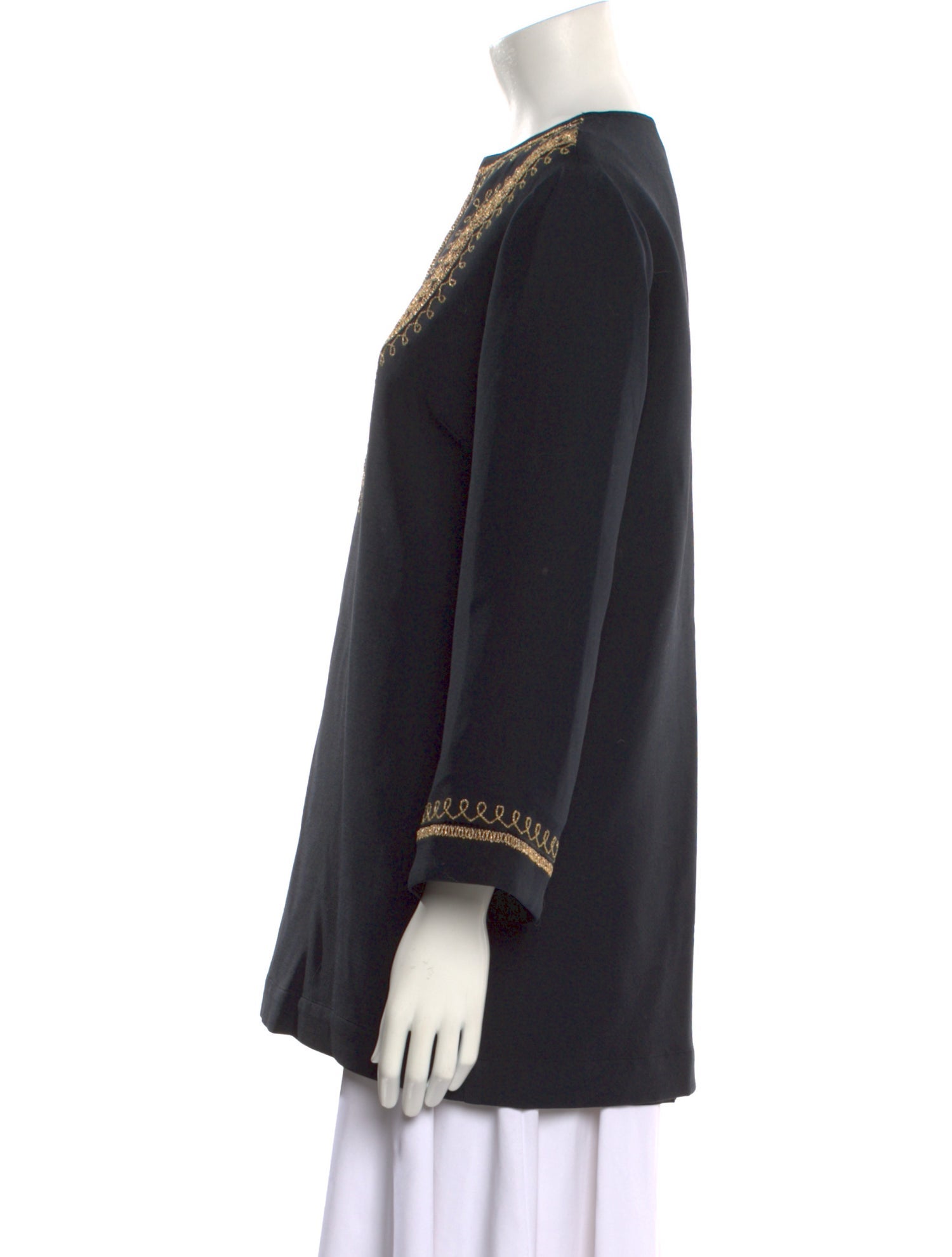 Nili Lotan Wool V-Neck Tunic