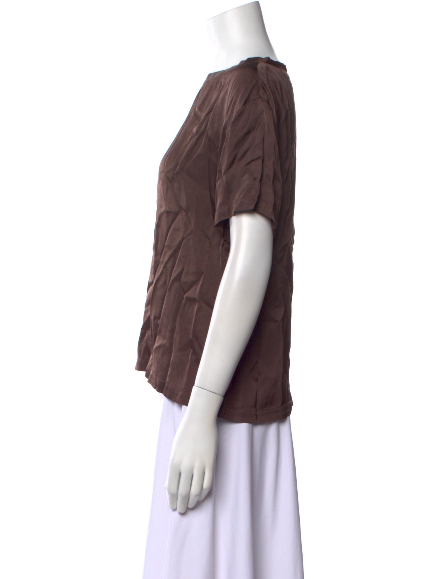 Nili Lotan Bateau Neckline Short Sleeve Blouse w/ Tags