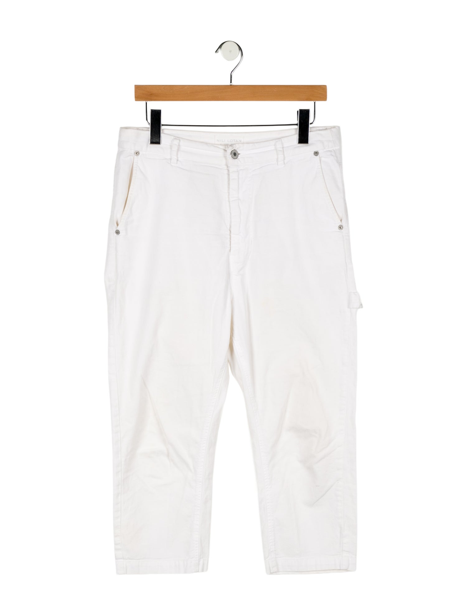 Nili Lotan High-Rise Straight Leg Jeans