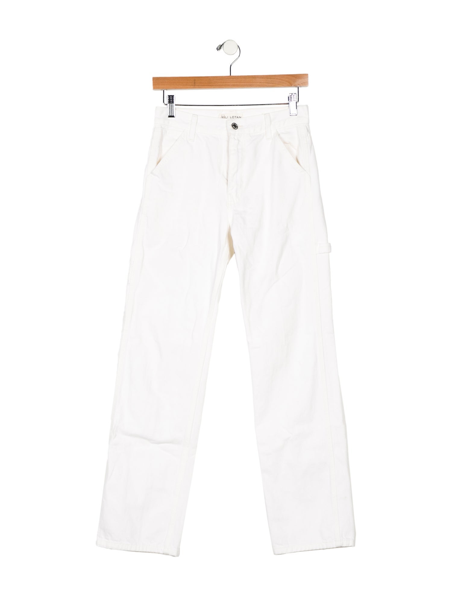 Nili Lotan Mid-Rise Straight Leg Jeans