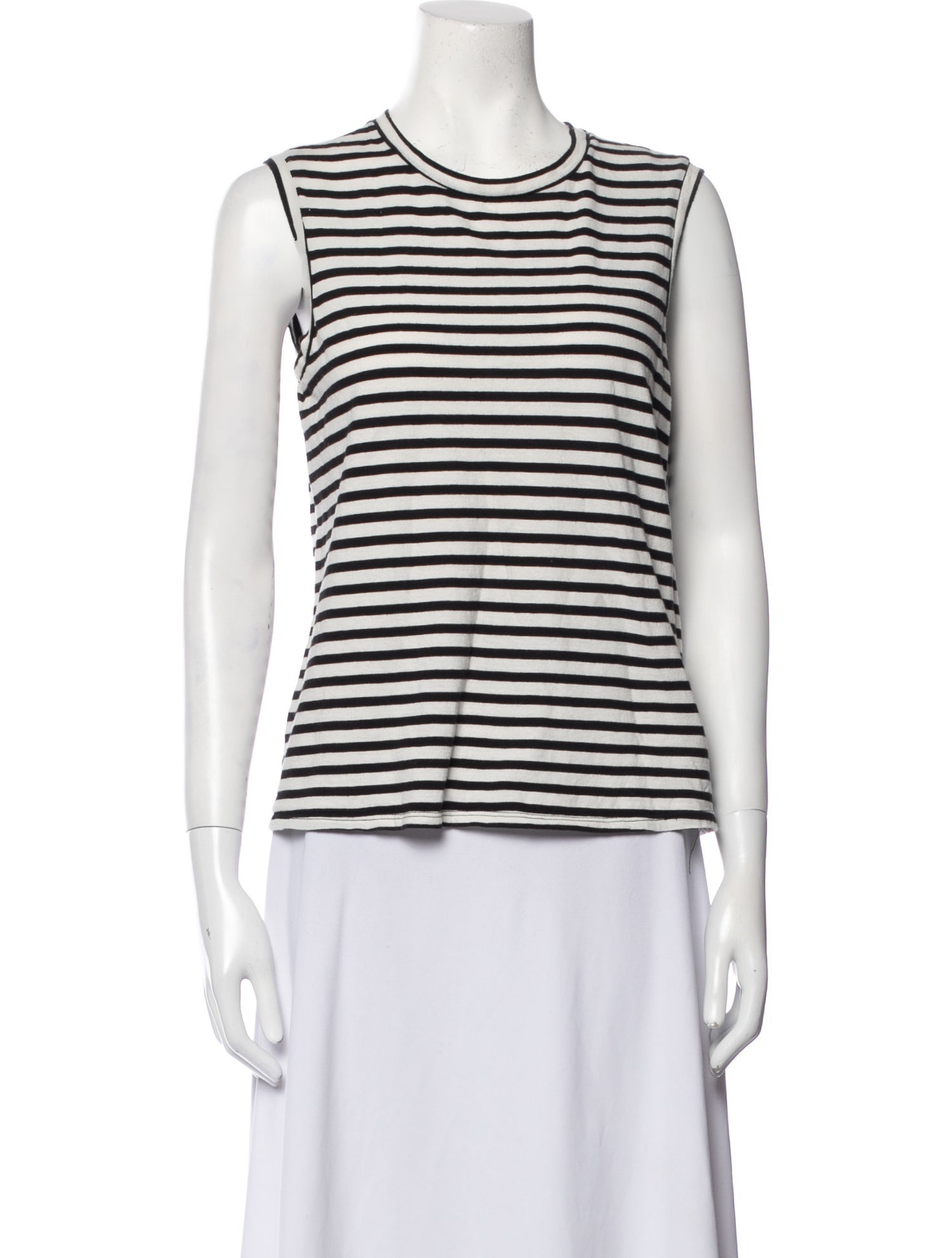 Nili Lotan Striped Crew Neck Top