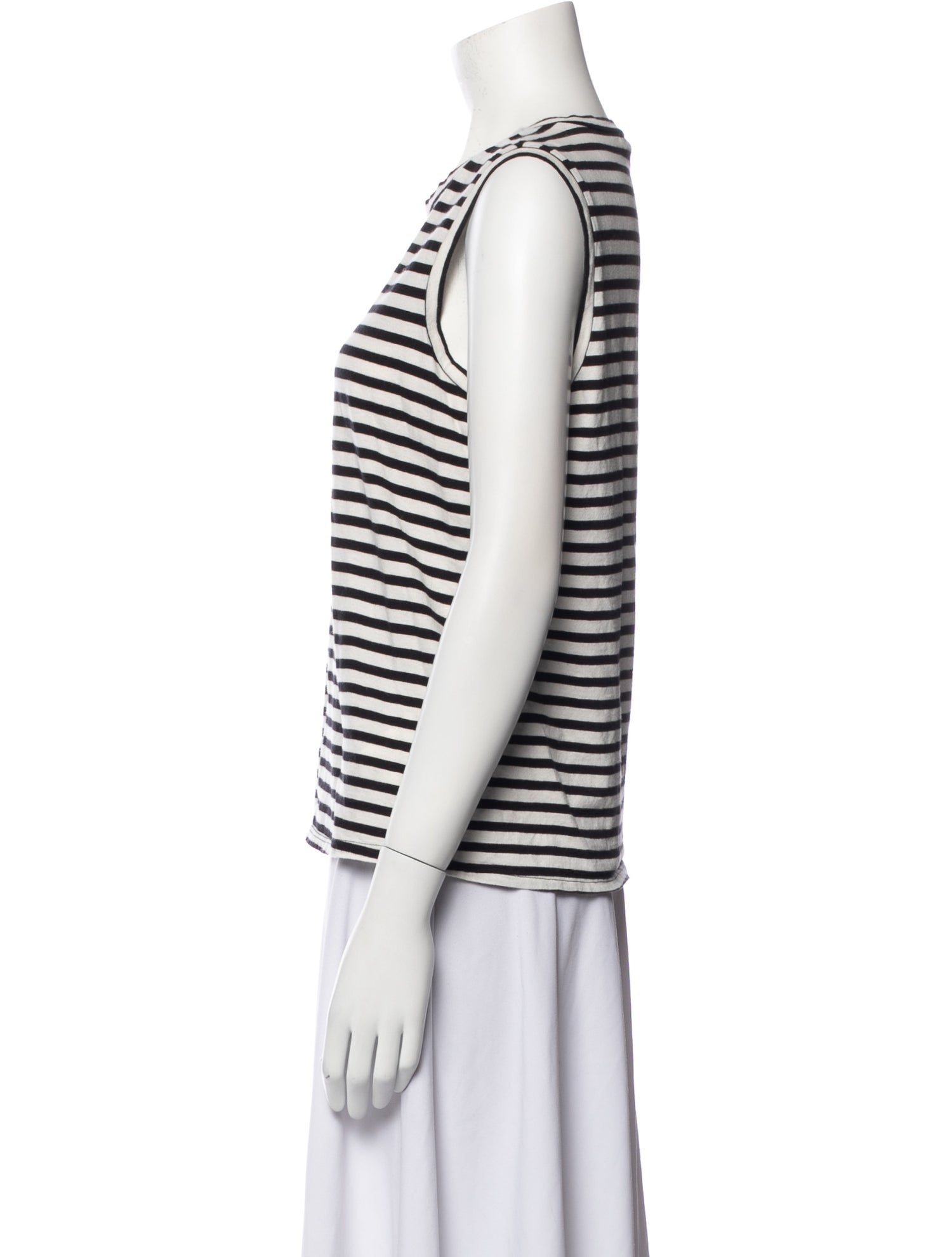 Nili Lotan Striped Crew Neck Top