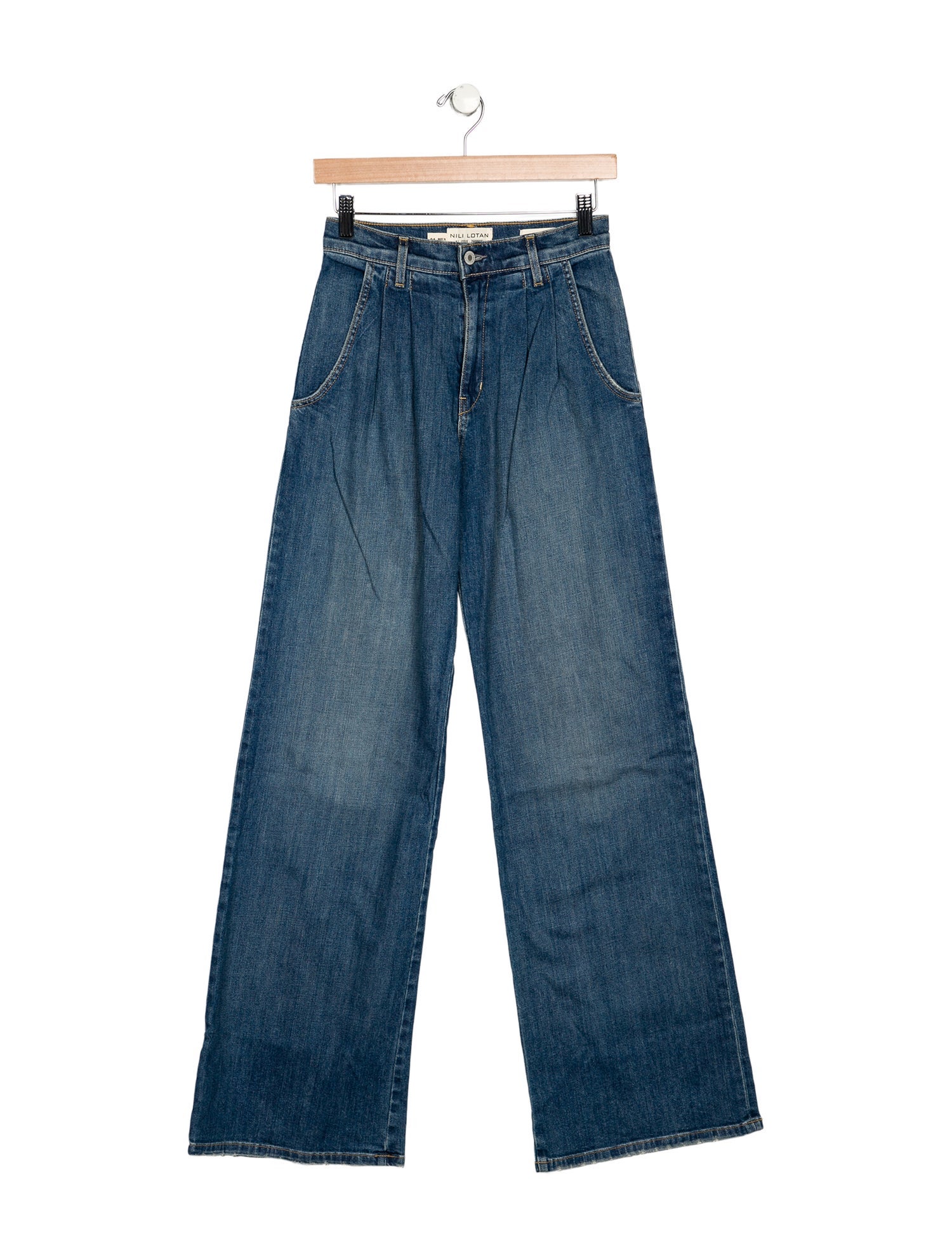 Nili Lotan High-Rise Wide Leg Jeans