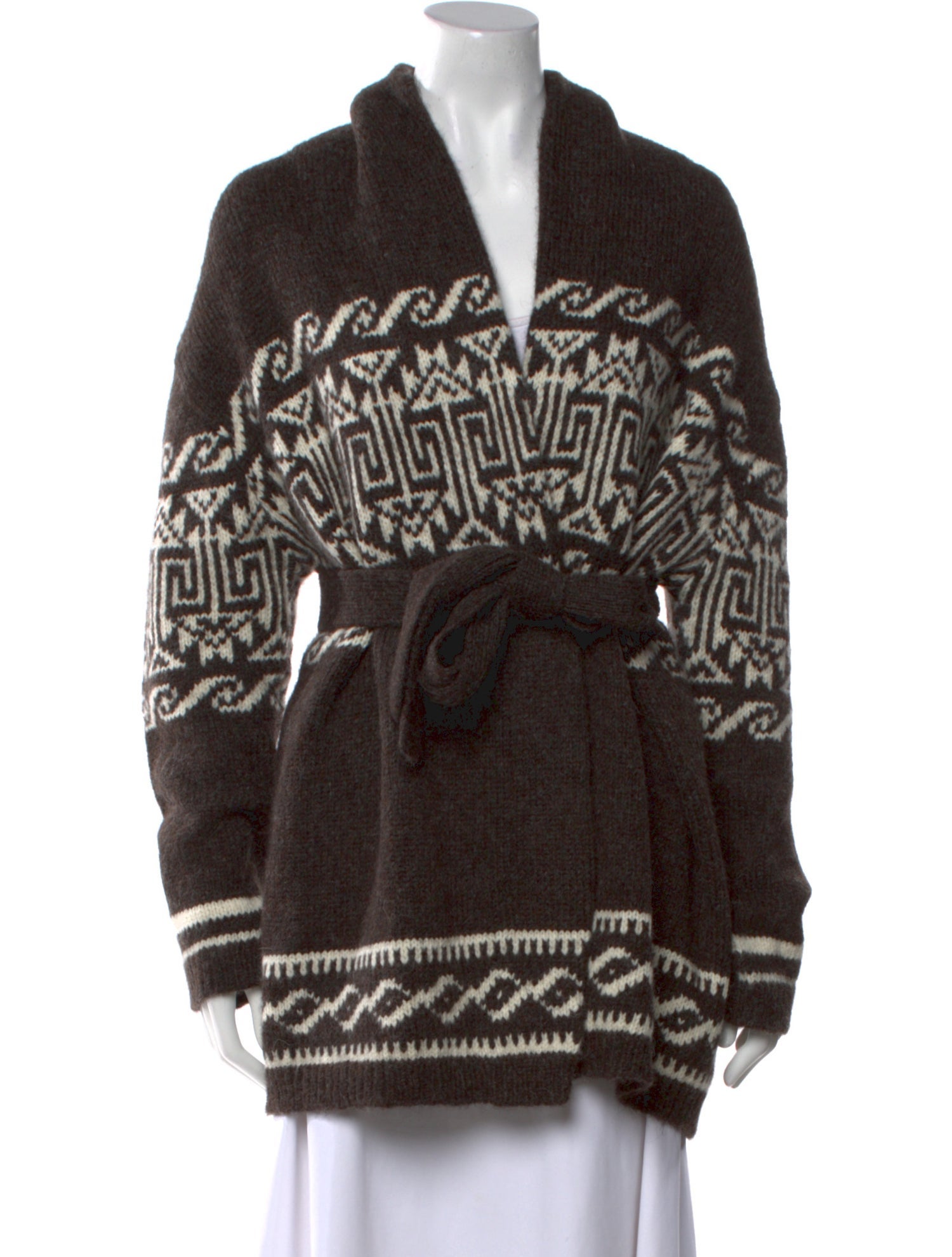 Nili Lotan Alpaca Printed Sweater