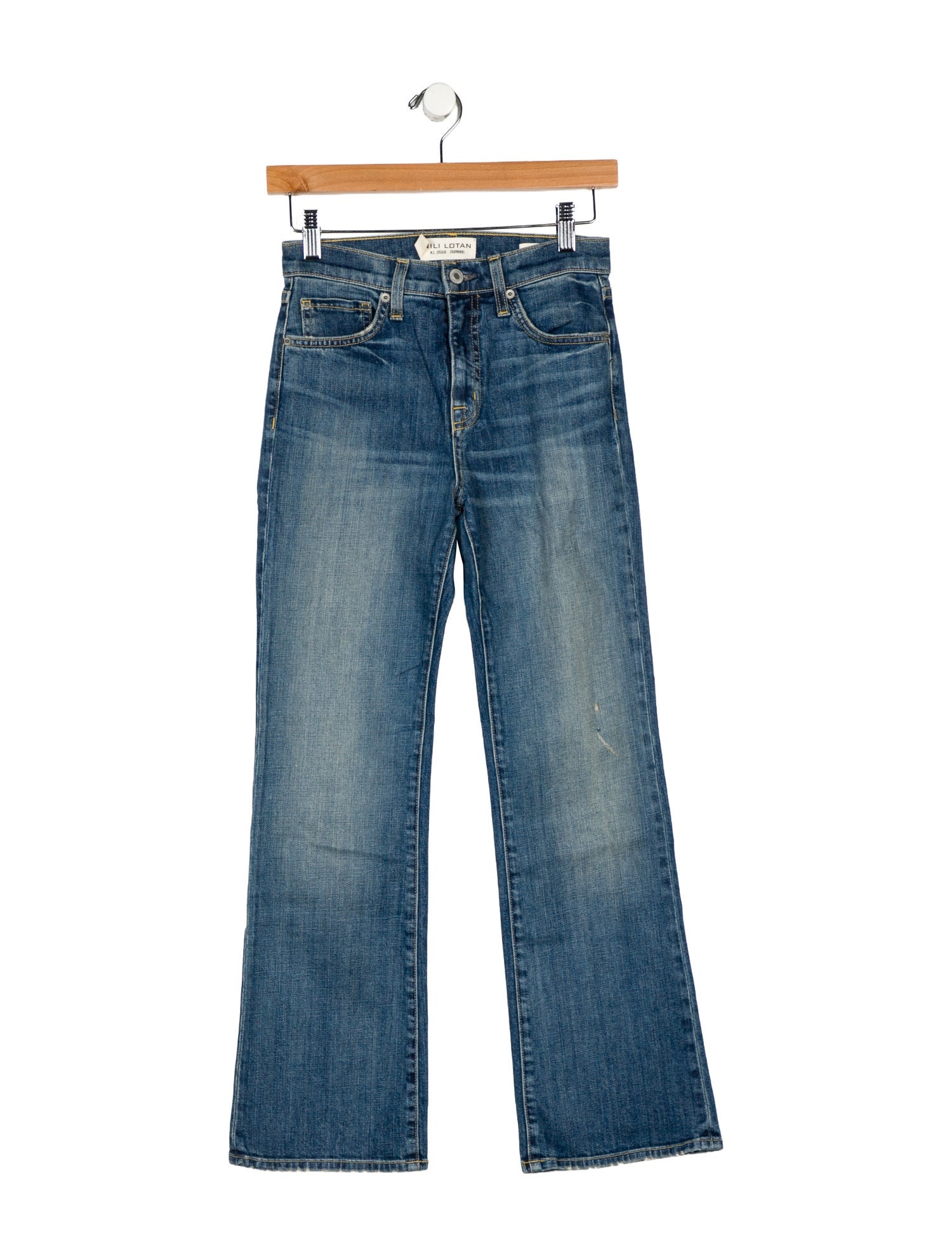 Nili Lotan Mid-Rise Straight Leg Jeans