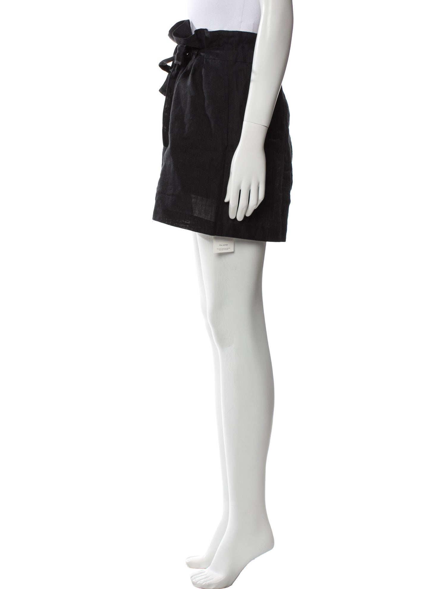 Nili Lotan Linen Mini Shorts