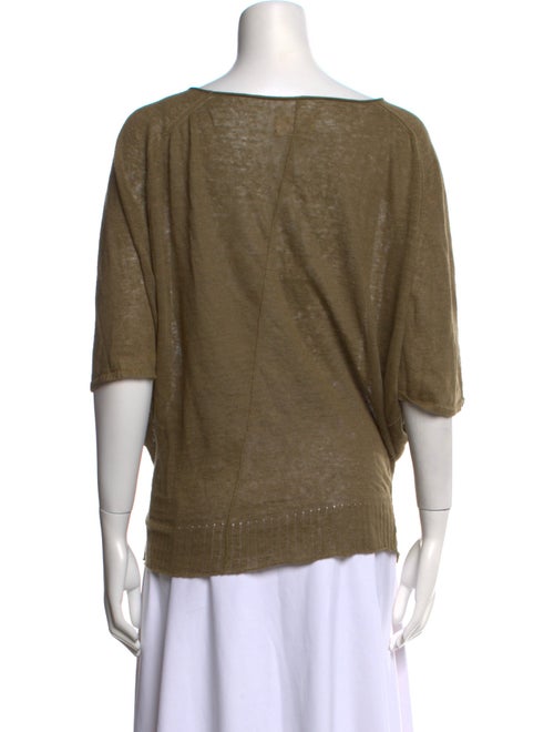 Nili Lotan Linen V-Neck T-Shirt