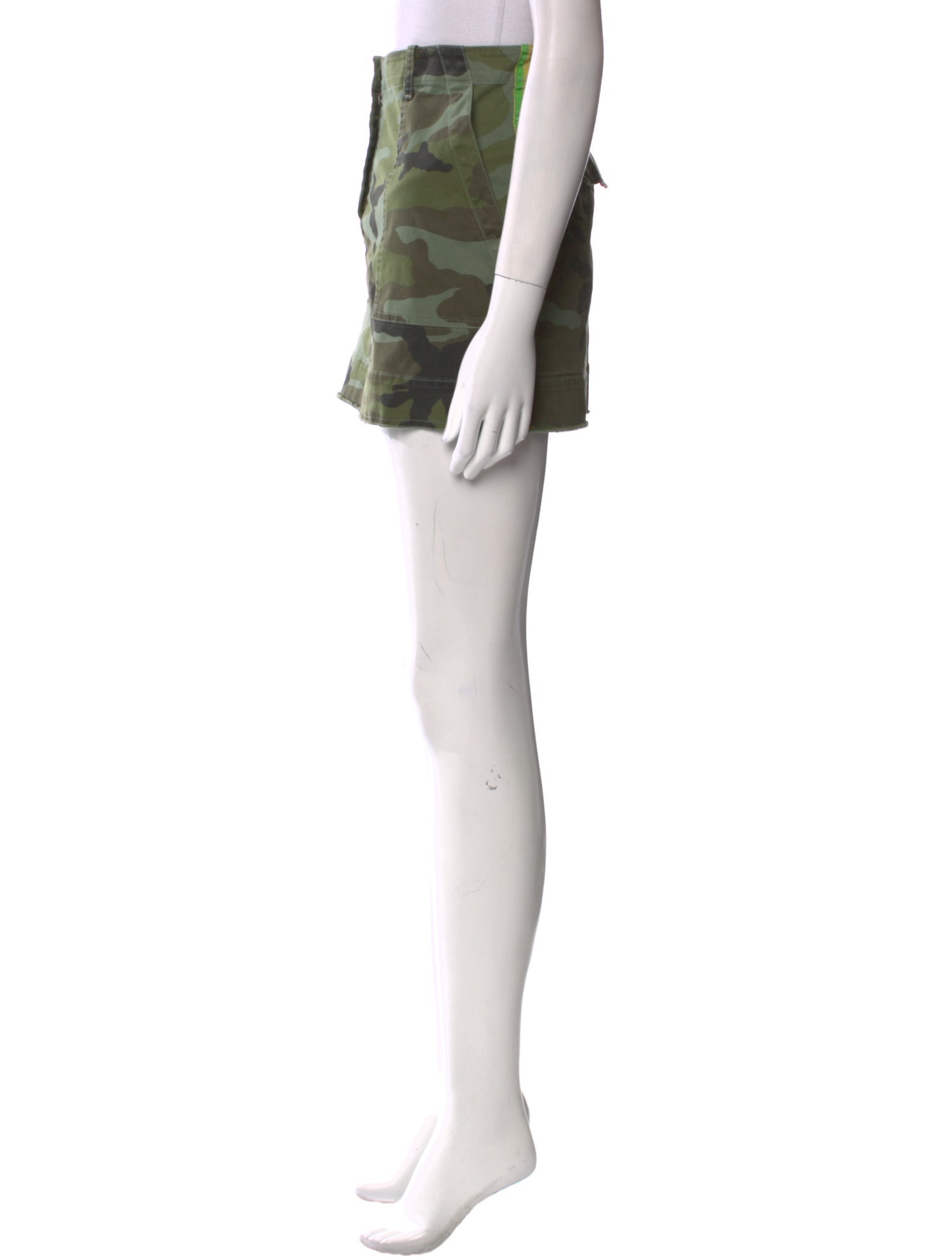 Nili Lotan Camouflage Print Mini Skirt