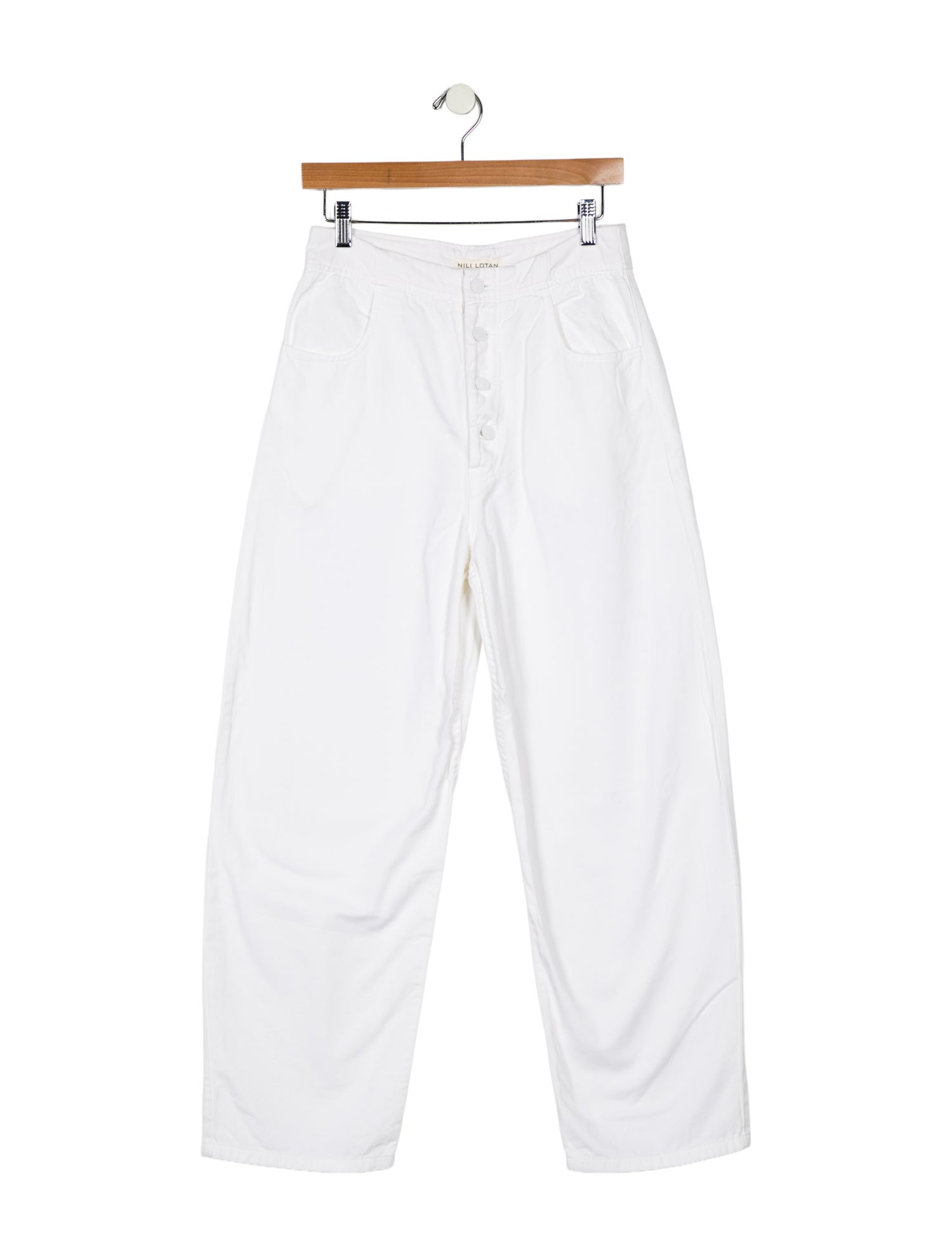 Nili Lotan High-Rise Wide Leg Jeans