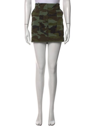 Nili Lotan Camouflage Print Mini Skirt