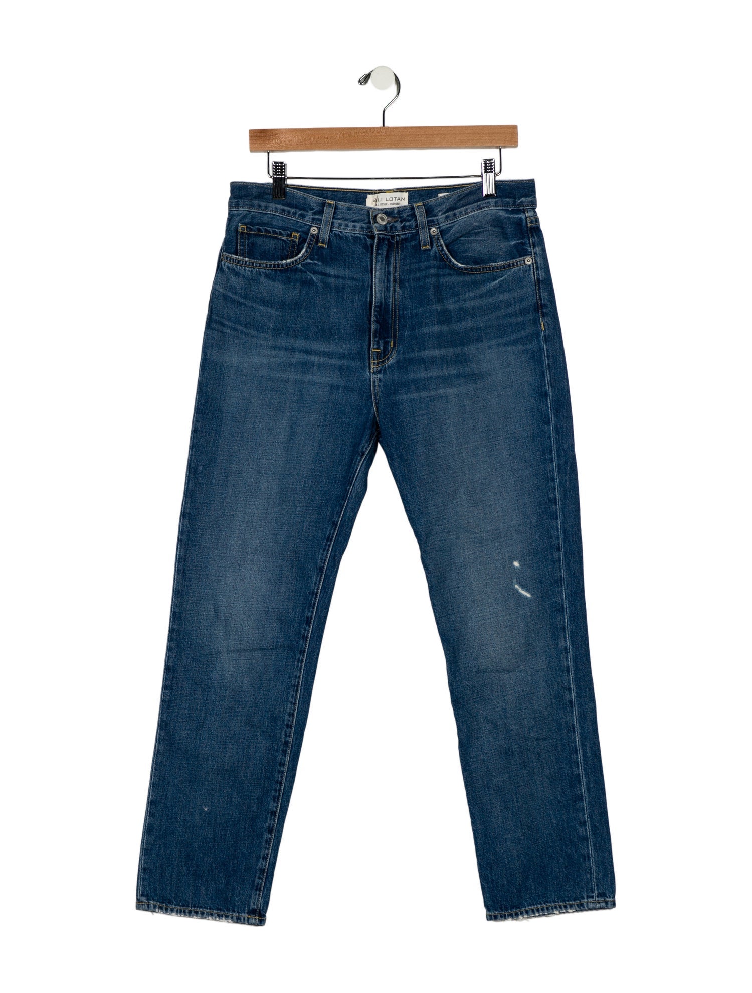 Nili Lotan High-Rise Straight Leg Jeans