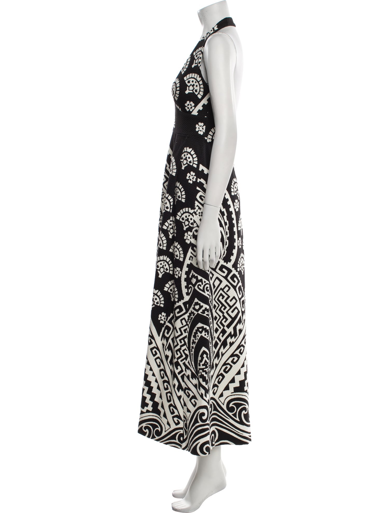 Nili Lotan Printed Long Dress