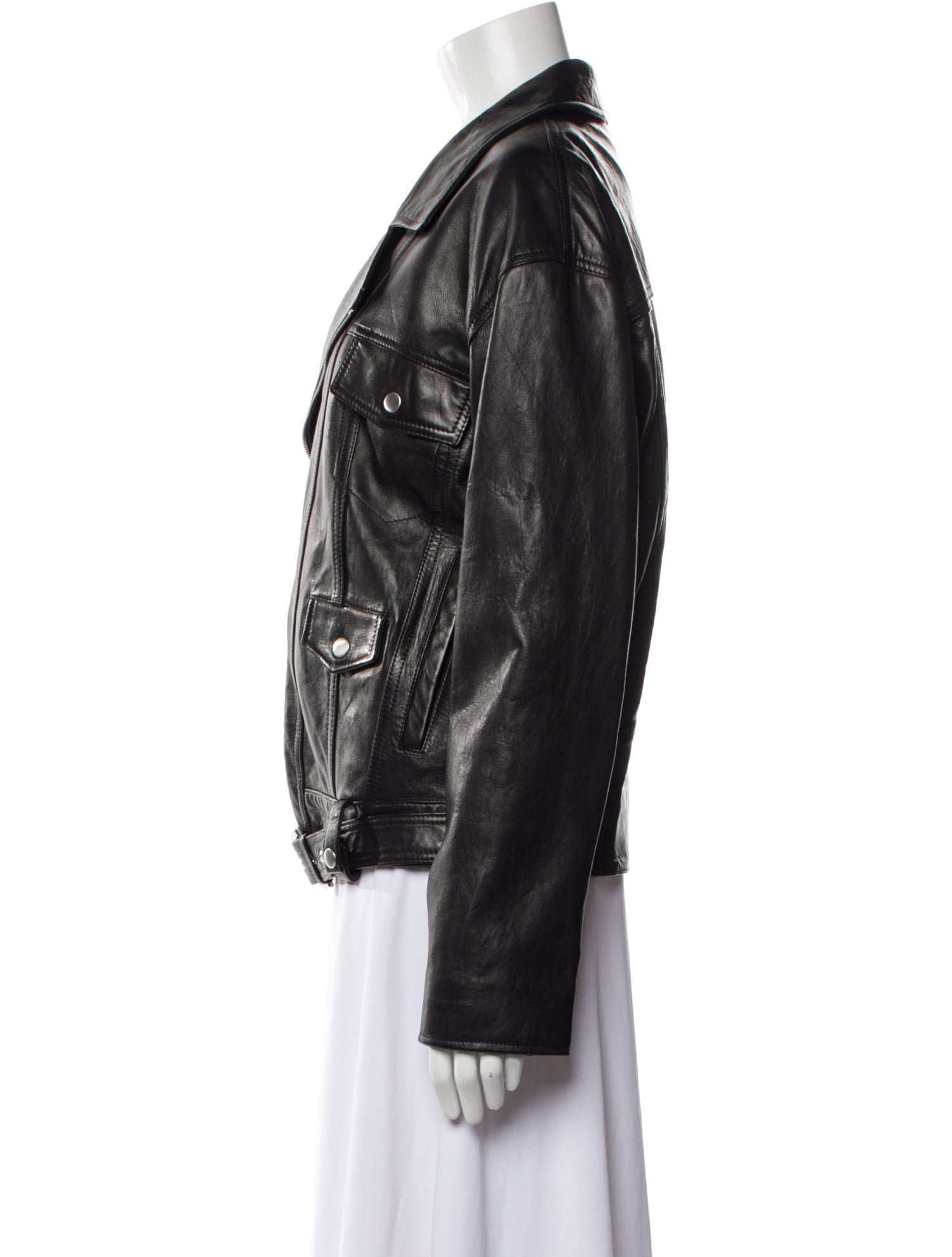 Nili Lotan Lamb Leather Biker Jacket w/ Tags