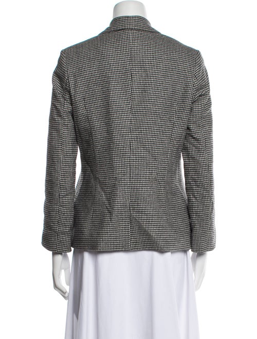 Nili Lotan Wool Houndstooth Print Blazer