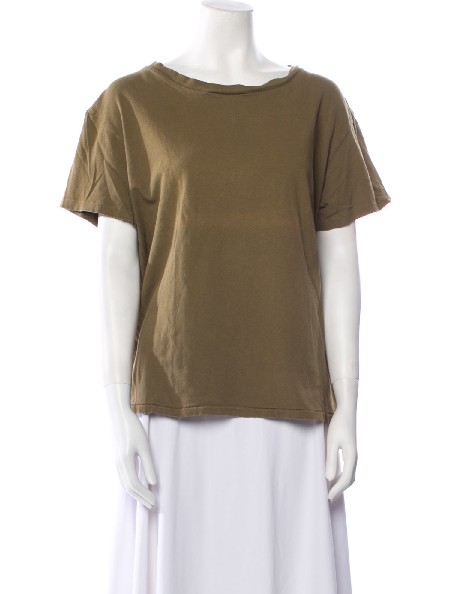 Nili Lotan Bateau Neckline Short Sleeve T-Shirt